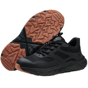 Summer Lightweight Breathable Anti-crush Anti-puncture Anti-odor Work Steel Toe Safety Shoes for Construction Site Outdoor Use