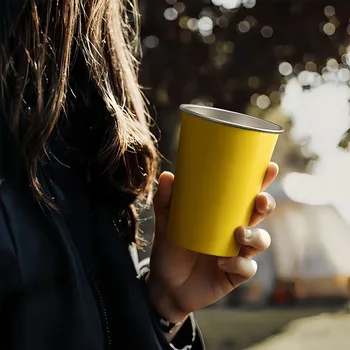 Modern 304 Stainless Steel 350ml Coffee/Curling Camping Cup Single Layer Outdoor Beer/Cold Drink for Business Gifts