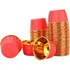 Gold inside, red outside