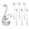silver swan base with 6 fork