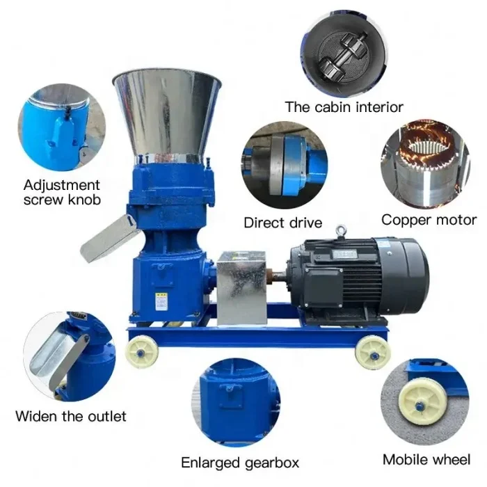 Small Feed Pellet Making Machine Fish Pig Pellet Machine for Poultry