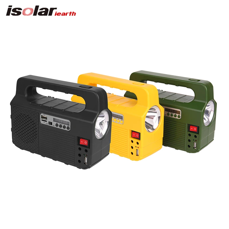 Multifunction Solar Light System Radio Speaker 6V 3W Panel Solar Kit Solar Home System for Camping