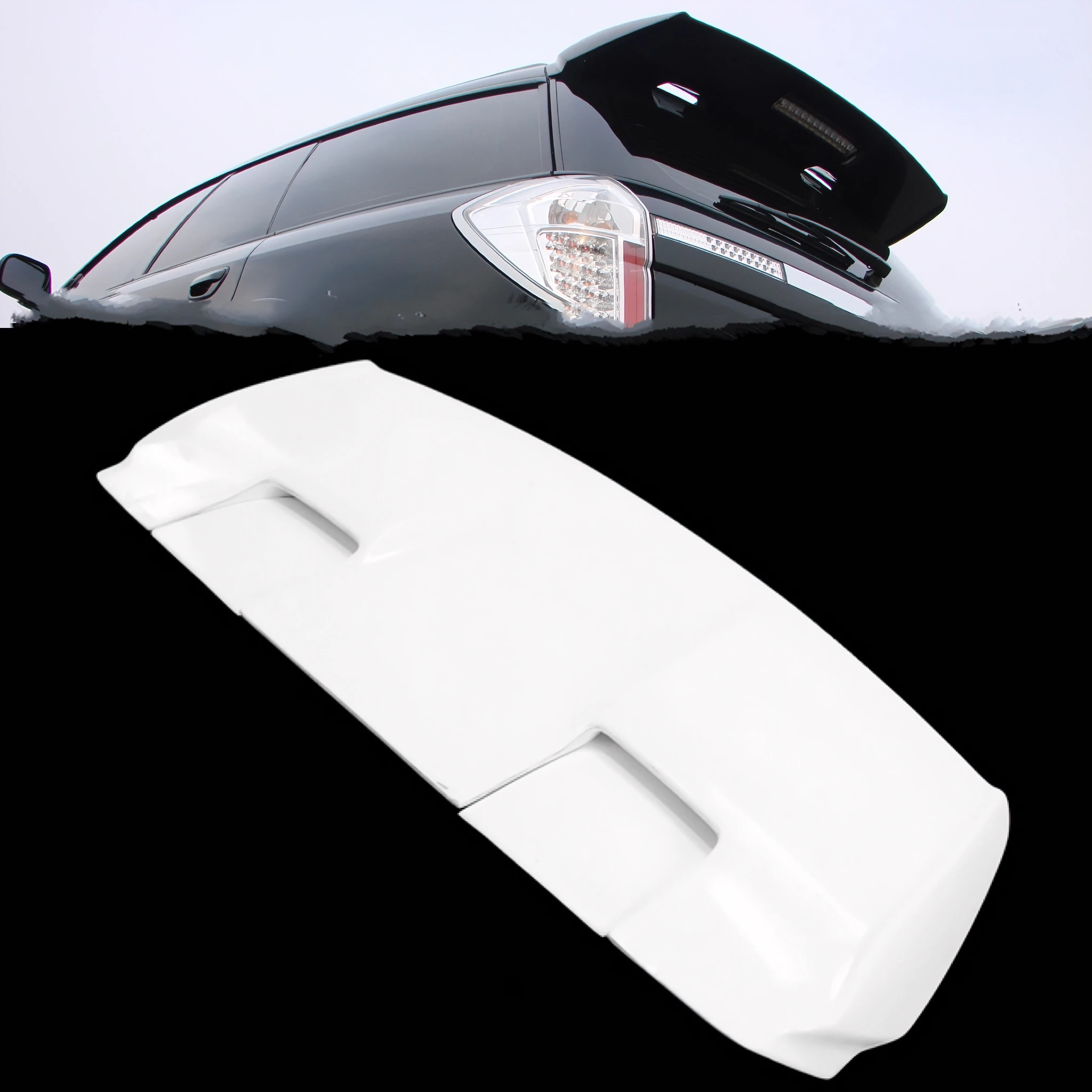 For 03-09 Subaru Legacy Wagon BP C-West Type Single Carbon Fiber Rear Spoiler