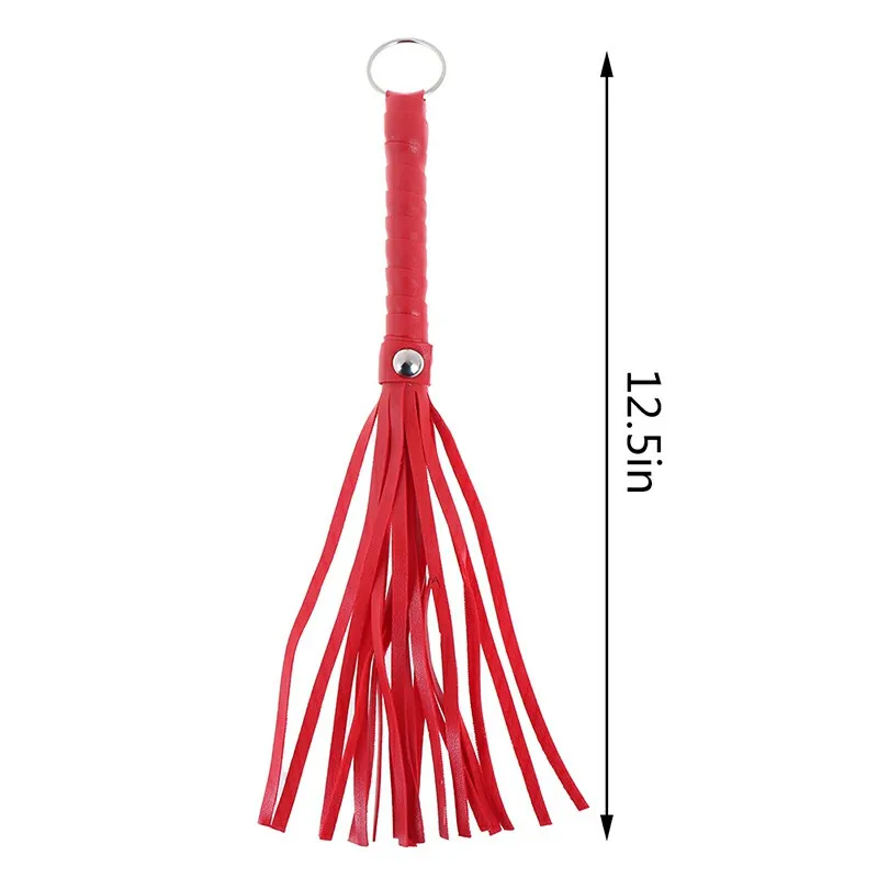 Free Custom Box - Mini Pu Leather Spanking Whip Fetish Tassel Paddle Women and Men Gay Toy Couple Bondage Erotic Accessories