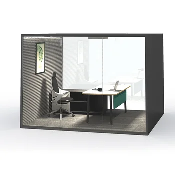 Modern Design Soundproofing Mobile Studio Office Pod Smart Acoustic Work Space Silence-Prone Sound Proof Booth Office Building