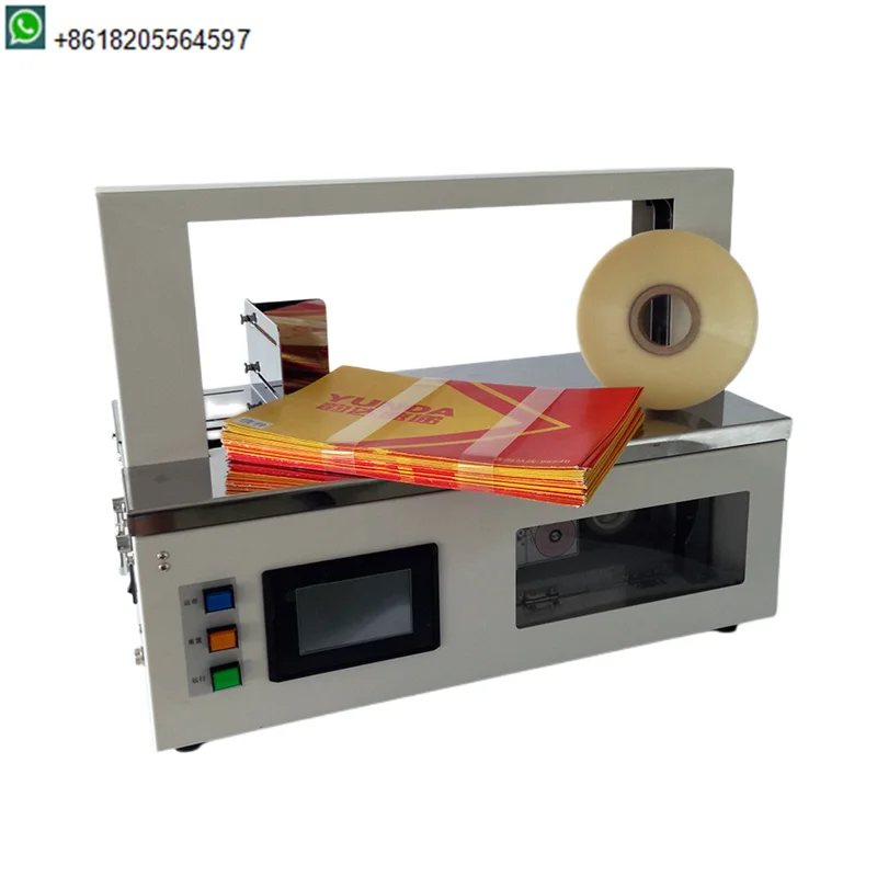 Automatic Bundling A5 A4 Paper Strapping Machine Table Top Paper Banding Machine Heat Sealing Strapping Machine