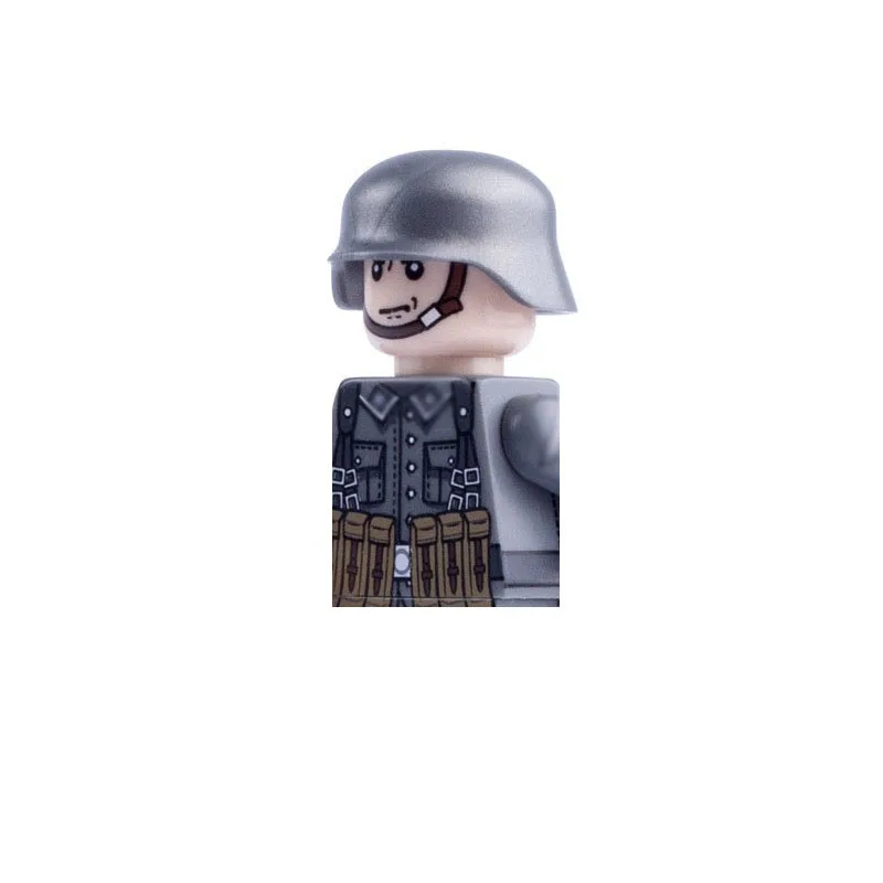 Mini Military WW1 WW2 Figures German US Army Tank Commando Soldier With Weapons Guns Swat Building Blocks Kids Toy