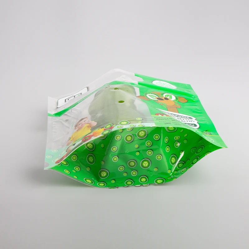Customized Stand Up Breathable Anti Fog Moisture Fresh Fruit Vegetable Packing Bags With Zipper