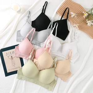 OEM Factory Direct-selling High-quality Seamless Bra With Adjustable Shoulder Strap Bra Fixed Cup  Girl Bra