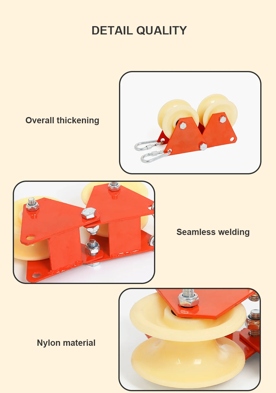 Xinda Polyester Outdoor Climbing Rope Protector With Wheel For Anti