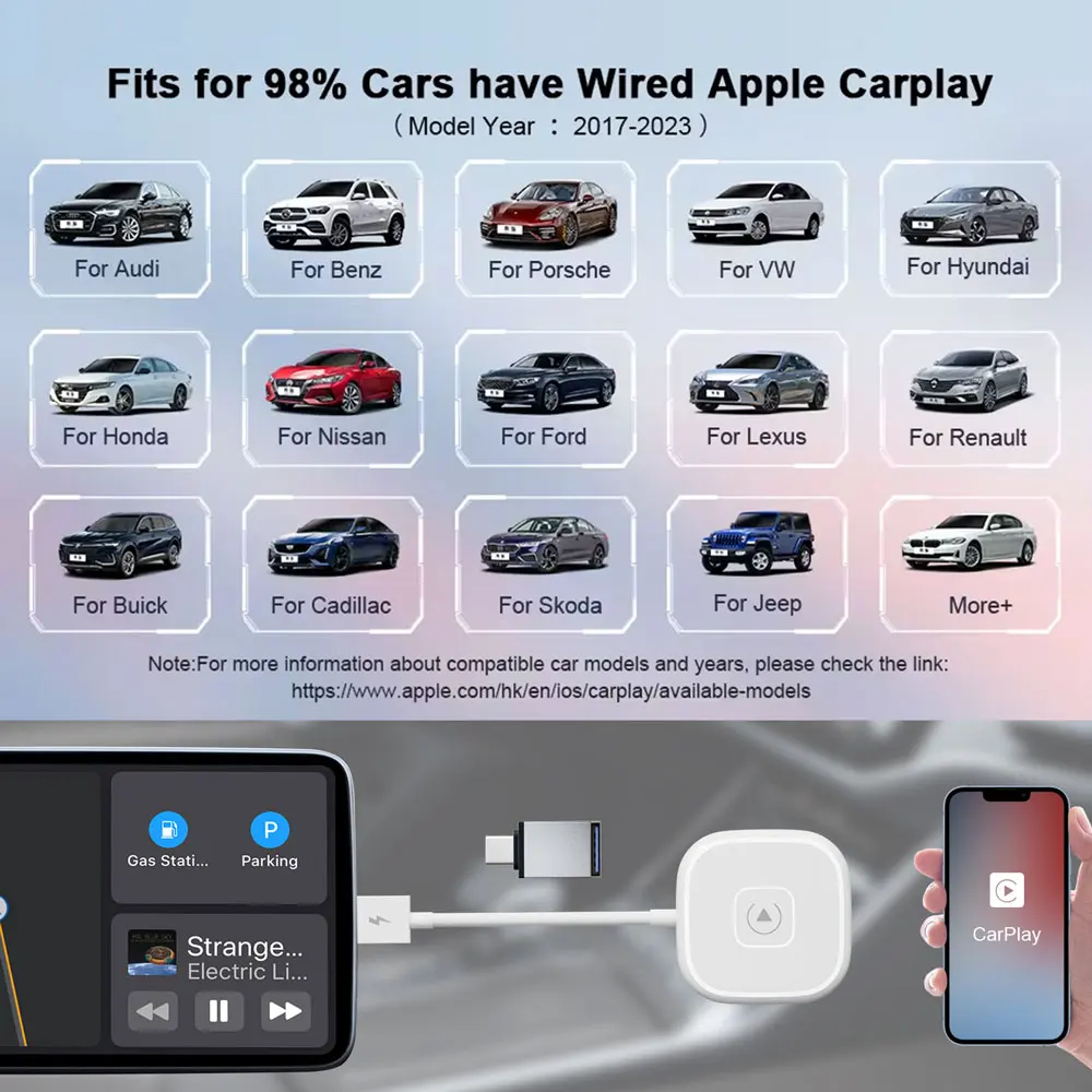 Universal Carplay For Apple Iphone 15 14 13 12 11 Plus Pro Max Wireless Adapter Portable Ai Box Dongle Wired To Zjq06 Laudtec supplier