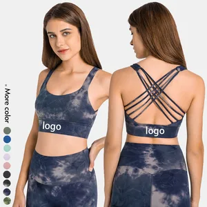 New Arrival Cross Back Fitness Sports Bra Gym Crop Top Sportswear High Impact Plus Size Yoga Bra