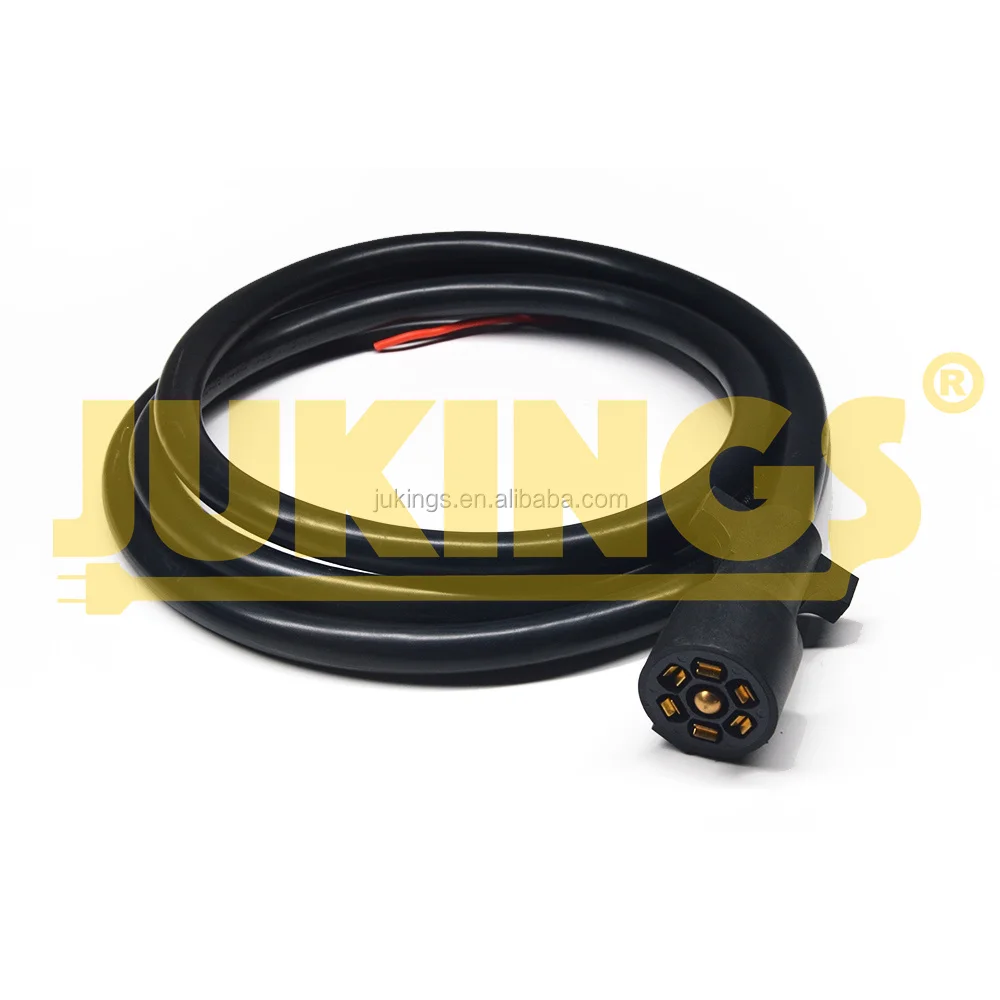 7 Way Trailer Cord Heavy Duty 7 Pin Trailer Wiring With Double Prongs