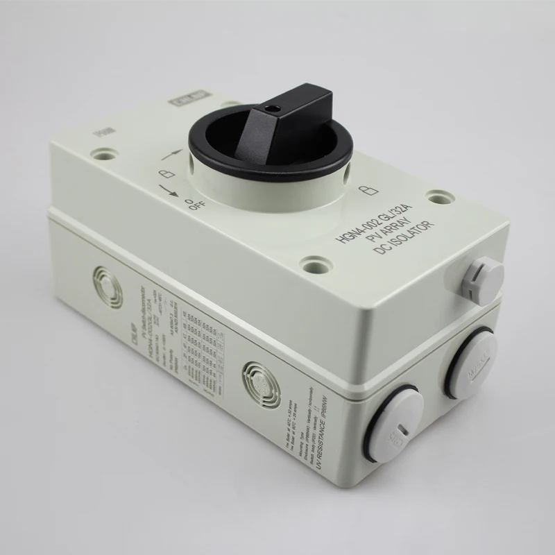 Solar PV DC Isolator Switch 2 pole 4 Pole 32A
