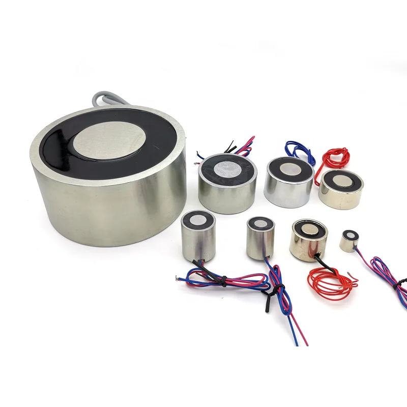 JSP 12v 24v Dc Small Power Super Strong Suction Cup Circular Holding Lifting Electromagnet