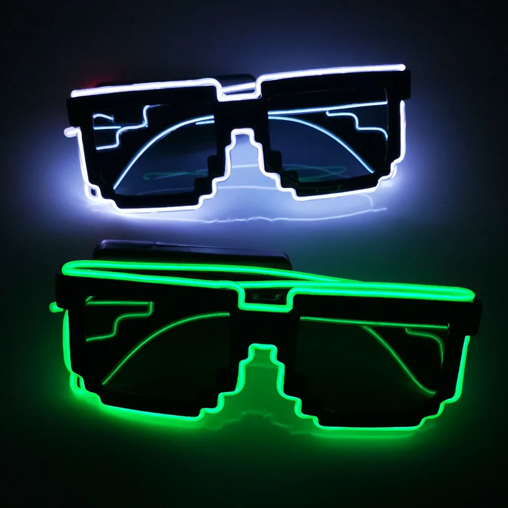 Richshining LED Glowing Sunglasses for Parties