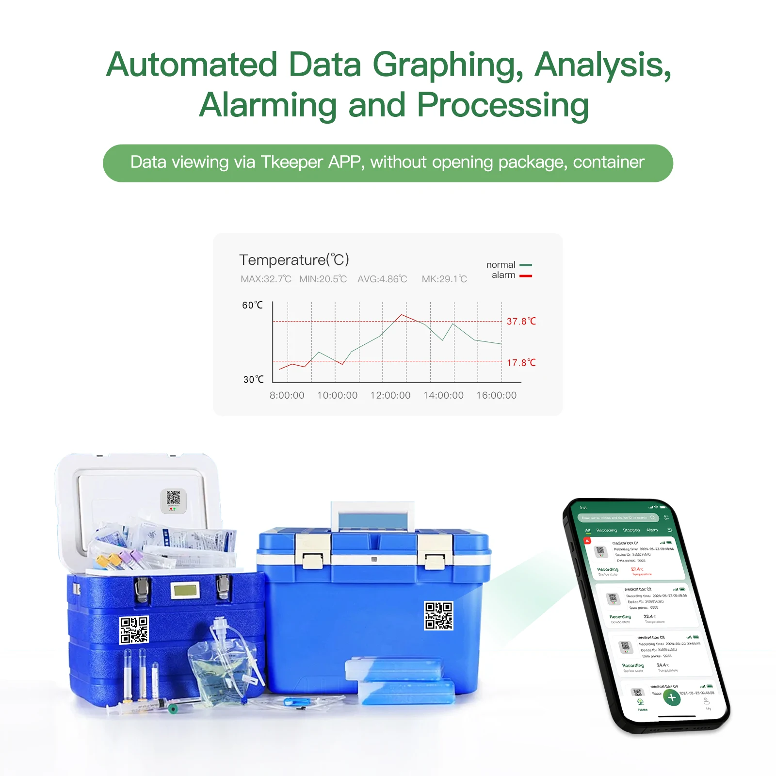 2025 New Model BLE Temperature Sensor Beacon  Temperature Data Logger