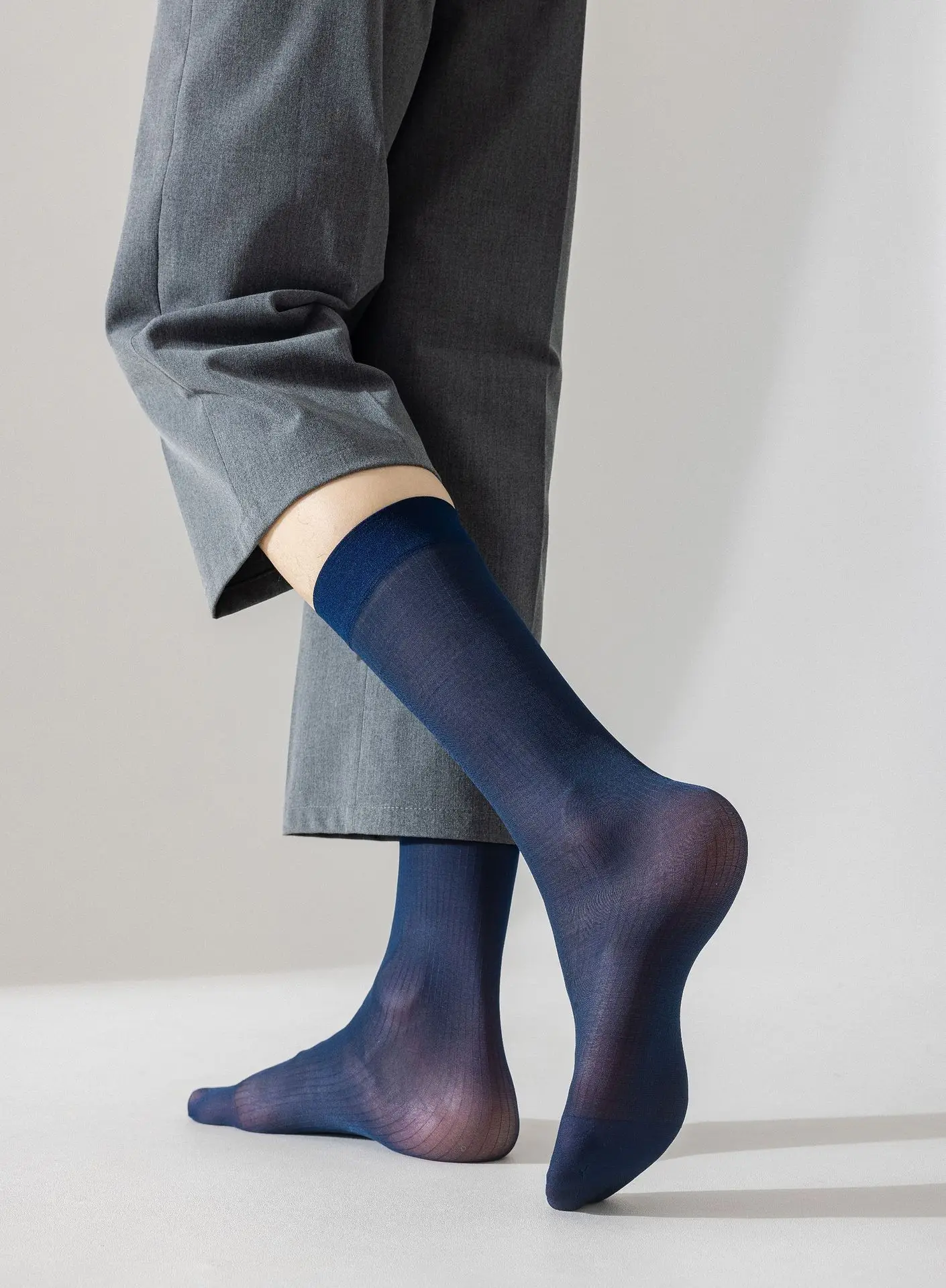 sheer dress socks men Glossy Ultra Thin Dress Socks for Men