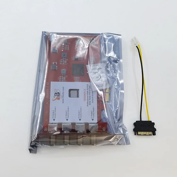 TBS 6909X V2 DVB-S2/S2X 8 Tuner Pcie Card for IPTV Streaming