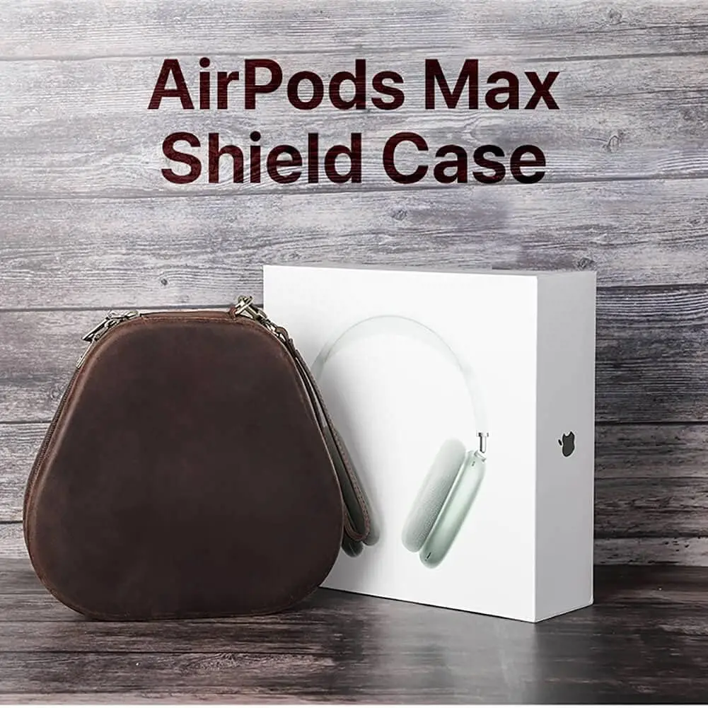 Low MOQ Custom Leather Cover Case for Airpods Max for SONY WH-1000XM4 Portable Travel Carrying Earphone Headphone Cases Model CF