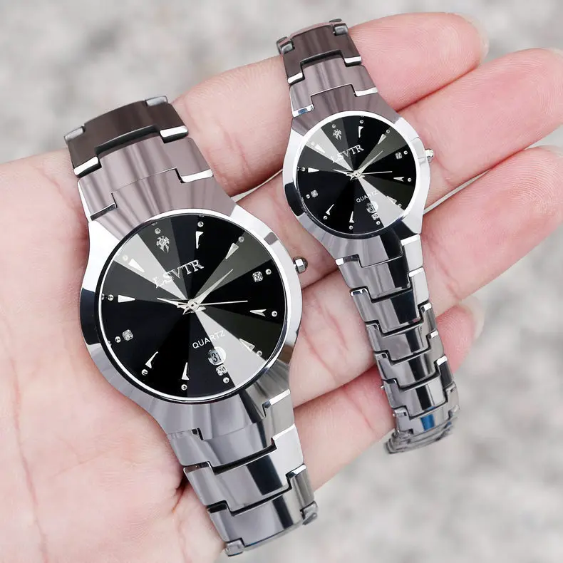 Luxury Waterproof Couple Watches - Stainless Steel