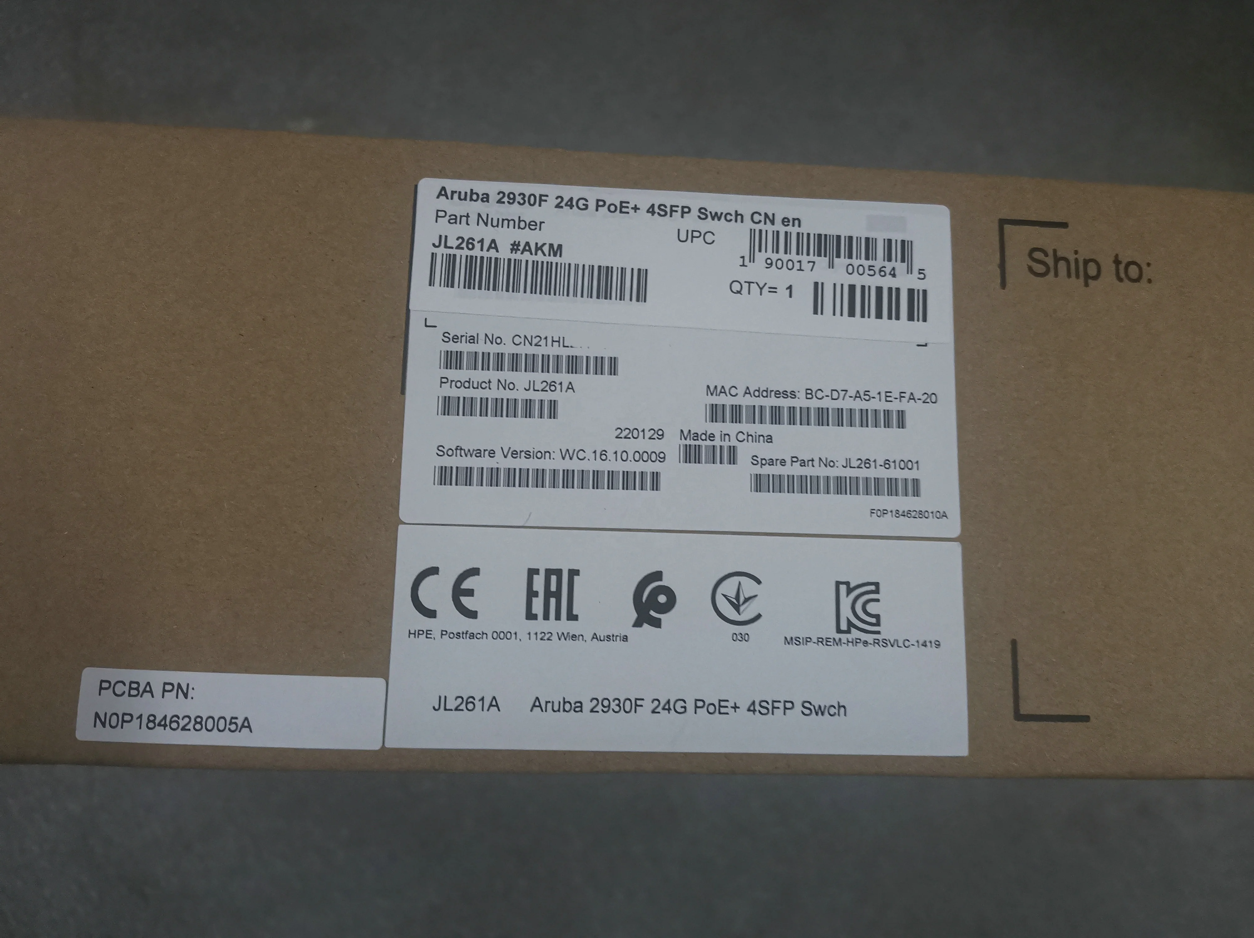 全品5倍 Aru Ba 2930f 24g Poe 4sfpスイッチネットワークスイッチjl261a Buy Jl261a,Network  Switch,2930f Product