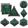 Nero nichel glitter verde