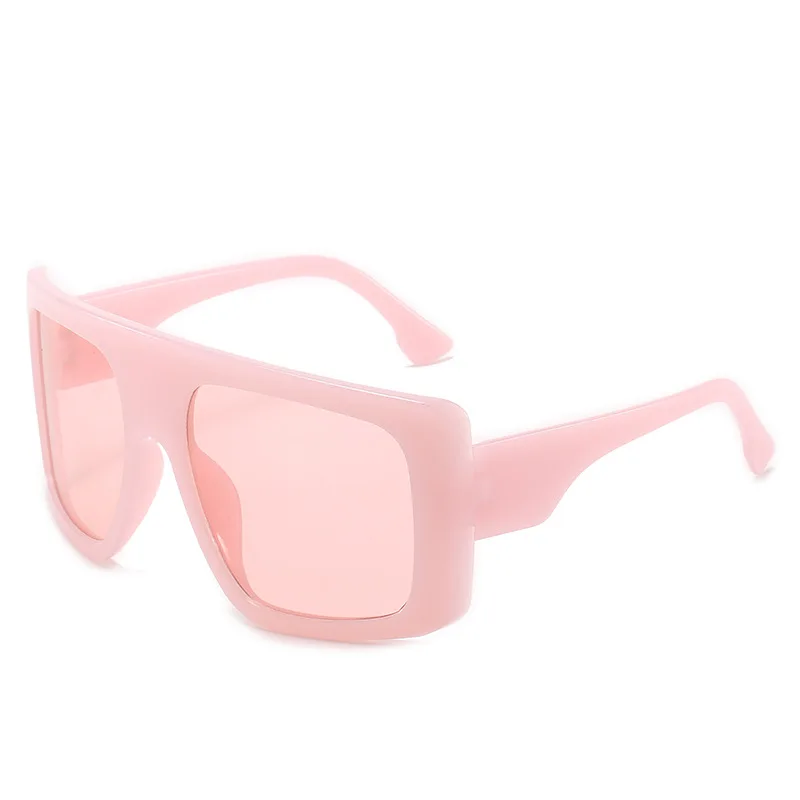 oversized pink glasses