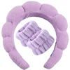 Two purple wristbands