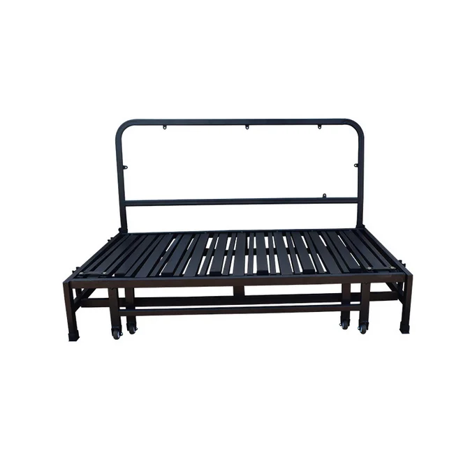Space Saving Three Fold Sofa Bed Mechanism Metal Folding Iron Bed Frame