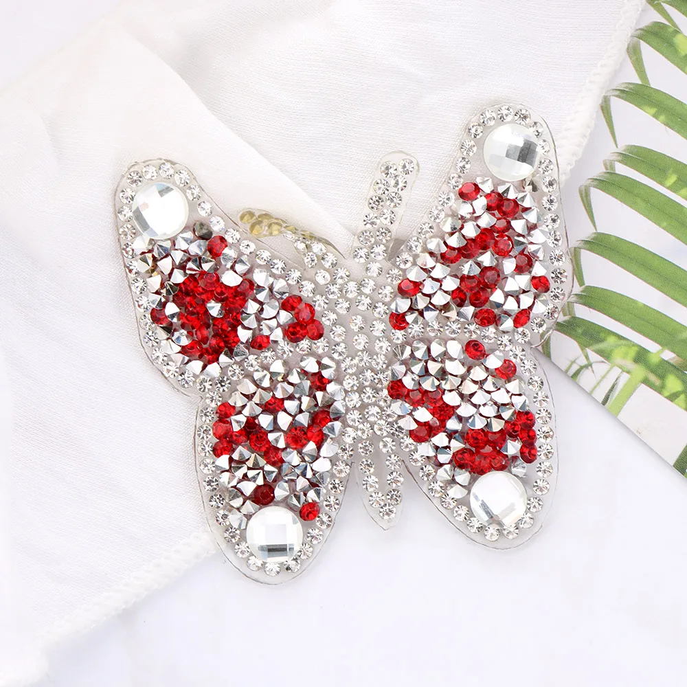 Iron-on Motifs Sticker Rhinestone Patches Clothing Accessories Hotfix Butterfly