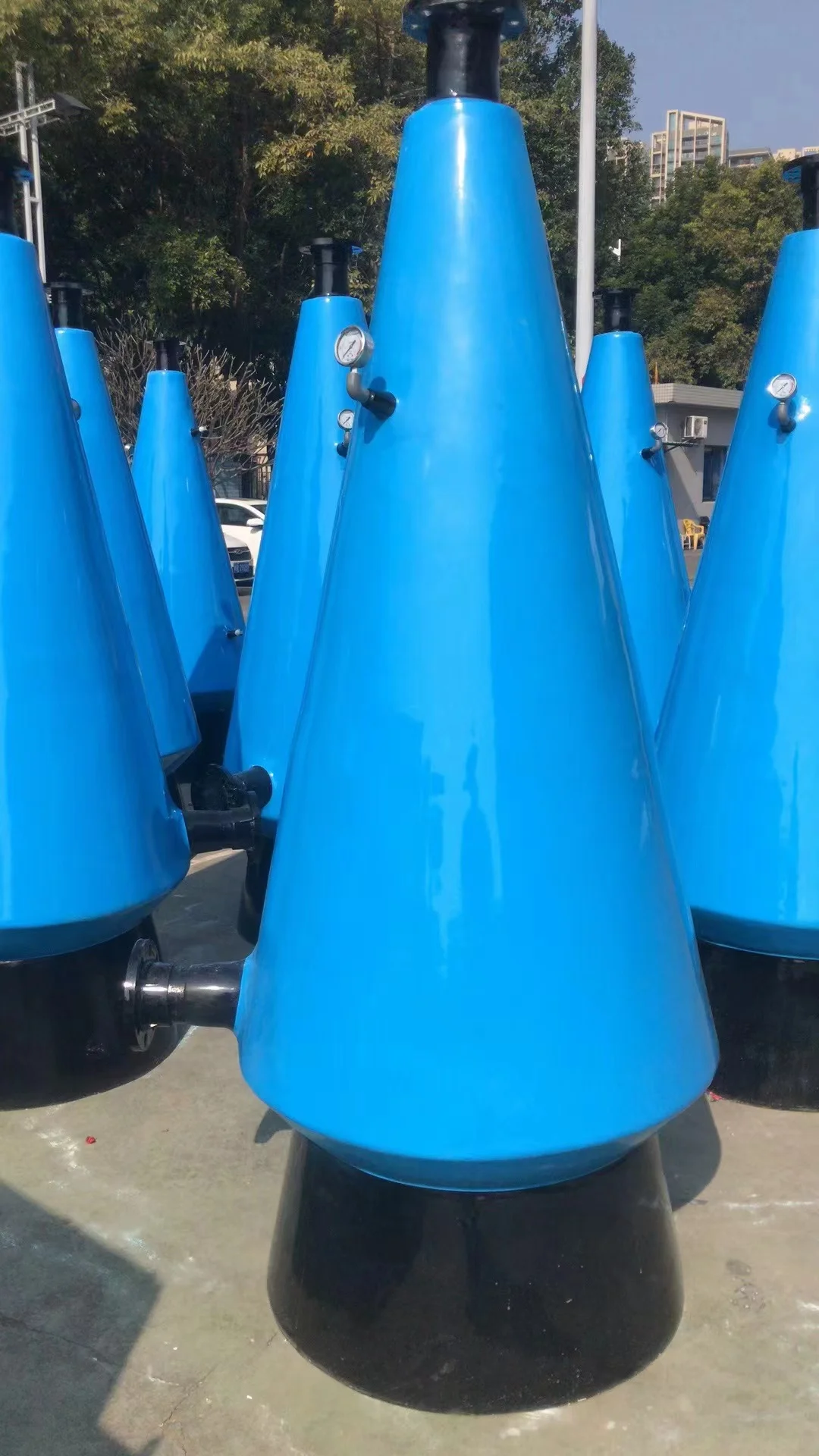 In Stock RAS Recirculating Aquaculture System Oxygen Cone with Venturi for Fish Farming