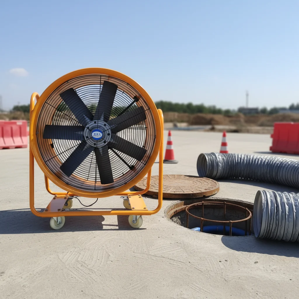 Industrial Portable Axial Fan, 10600CFM, 2200W, 600mm, 7-Blade - detail 4