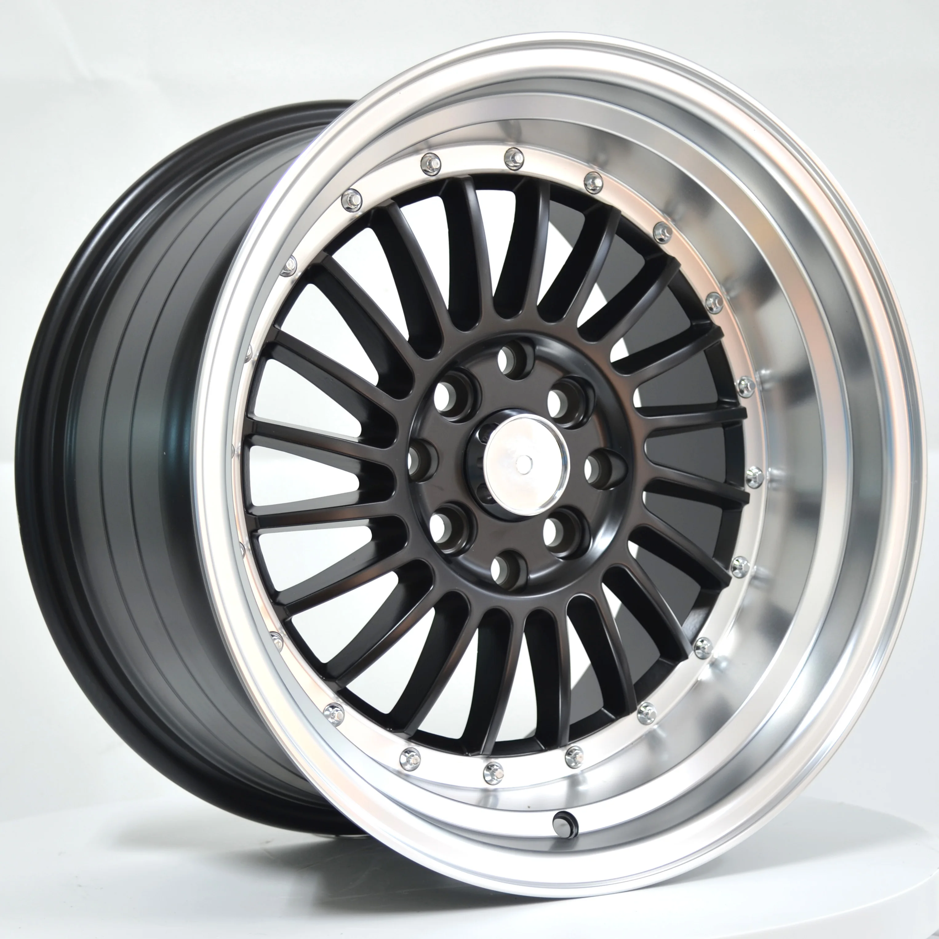 Deep Dish Machine Lip Aros 16x8 16x9 Mag Wheels Pcd 4x1143 Wheels 4x100 with Beadlock Rims Fit for Used Cars