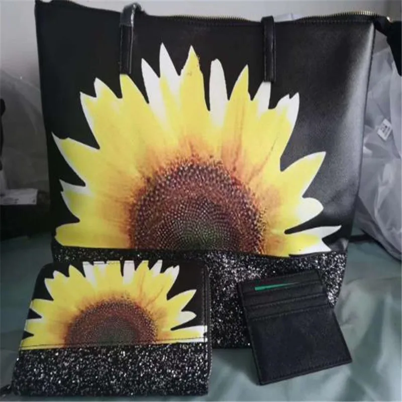 kate spade sunflower tote set