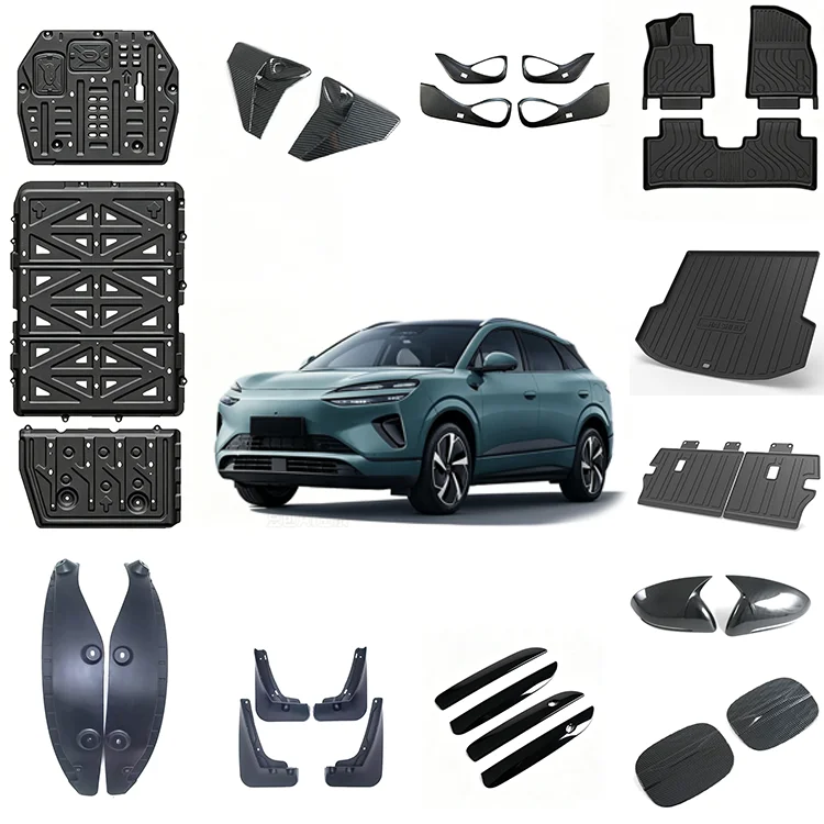 Aksesori Mobil EV Maremlyn untuk BYD Sealino 06 DMI: Pelat Baterai Aluminium-Magnesium, Bantal Kursi, dan Bantalan Anti-tendang Pintu