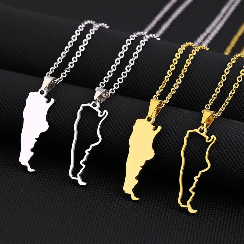 GONMFKM Collana con Ciondolo con Mappa E Bandiera Dell'Argentina per Donna E Uomo Mappa del Mondo con Mappa del Mondo Catena con Clavicola Stile Etnico Unisex con Ciondoli Patriottici Catena per Mag