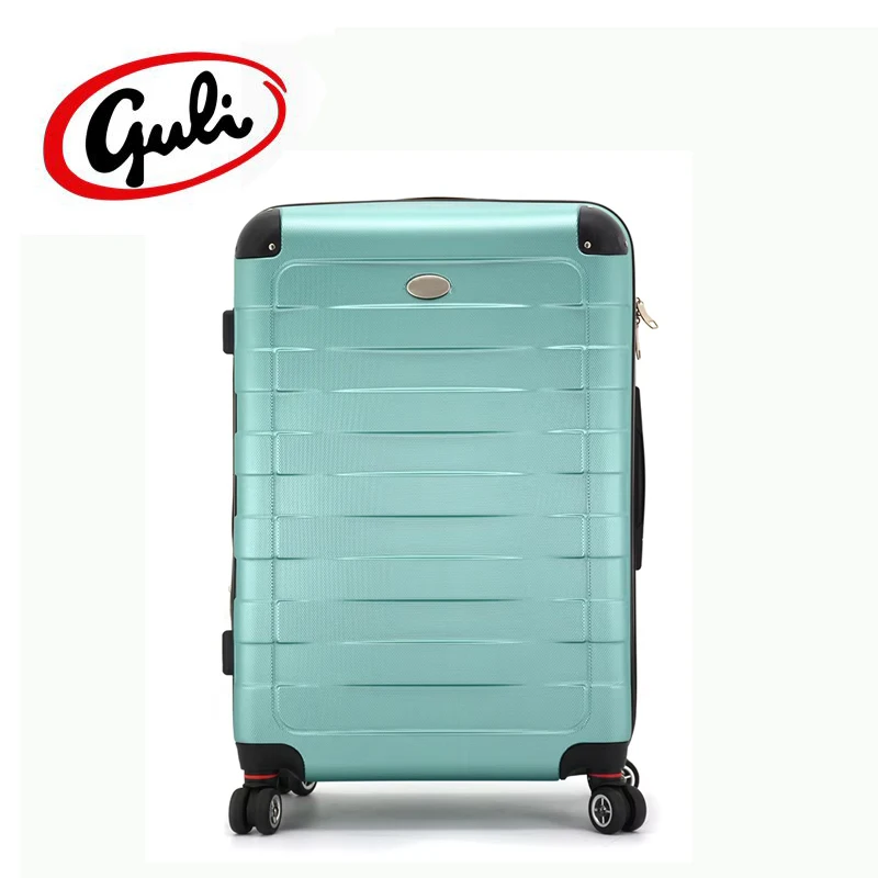 New Design Mint Green Colourful Customized  Luggage Hardside Expanded Wear-resistant ABS  Trolley Luggage Suitcase Set