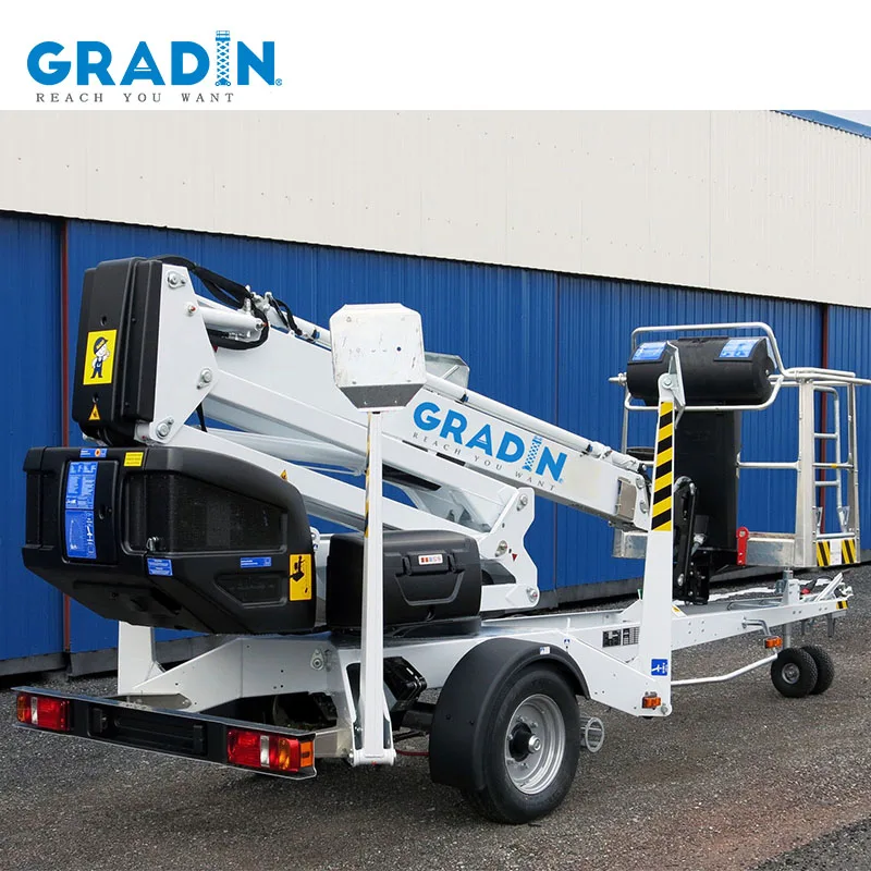 8-26m Trailer Mounted Boom Lifts Towable Boom Lifts For Sale - Buy ...