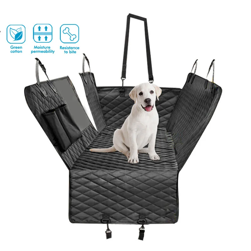 Wholesale foldable washable carrier quilted pet dog car seat cover for back seat