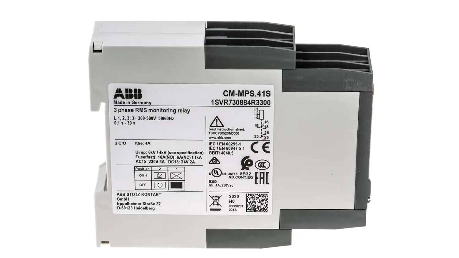 1svr730884r3300 Cm-mps.41s Control Relays Cm-mps Series For Abb - Buy ...