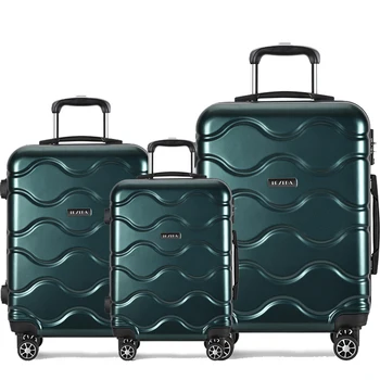 High Quality ABS/PC Airport Designer Luggage Trolley Valises Hard Shell Durable Travel Box Suitcase Trolley Luggage Bag