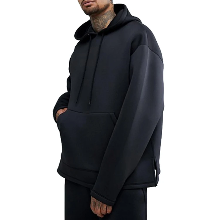 plain black oversized hoodie