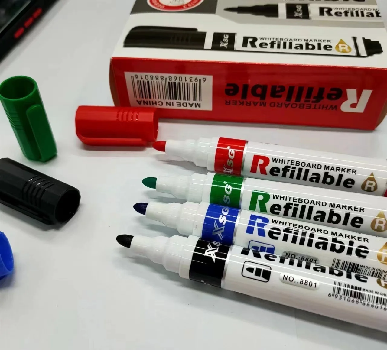 XSG Non Toxic Easy to Erase Refillable Whiteboard Marker