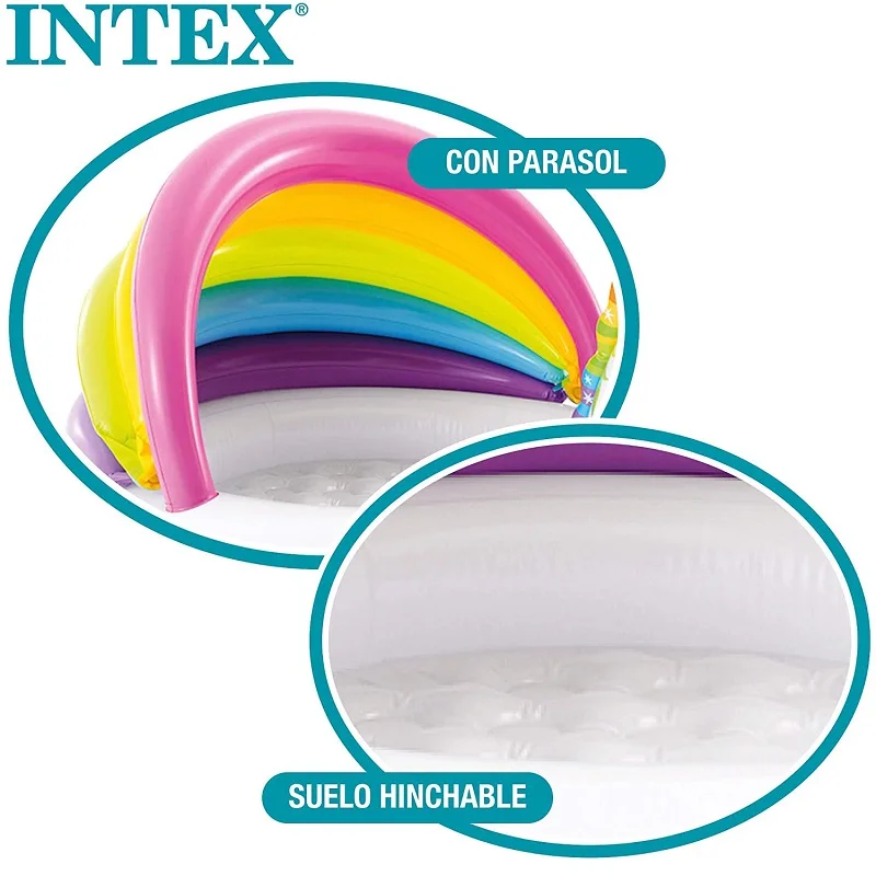 Intex hooded baby pool with padded floor