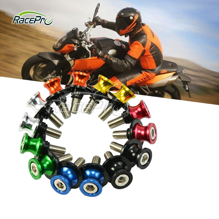 Pair 6mm 8mm 10mm Swingarm Spools Sliders for Suzuki Honda Kawasaki Yamah Ducati Pair 6mm 8mm 10mm Swingarm Spools Sliders for Suzuki Honda Kawasaki Yamah Ducati