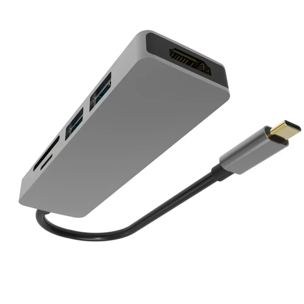 USB C док-станция 5 в 1 Тип концентраторы к HDMI с портами 3 0 и SD/TF Card Reader устройство чтения карт