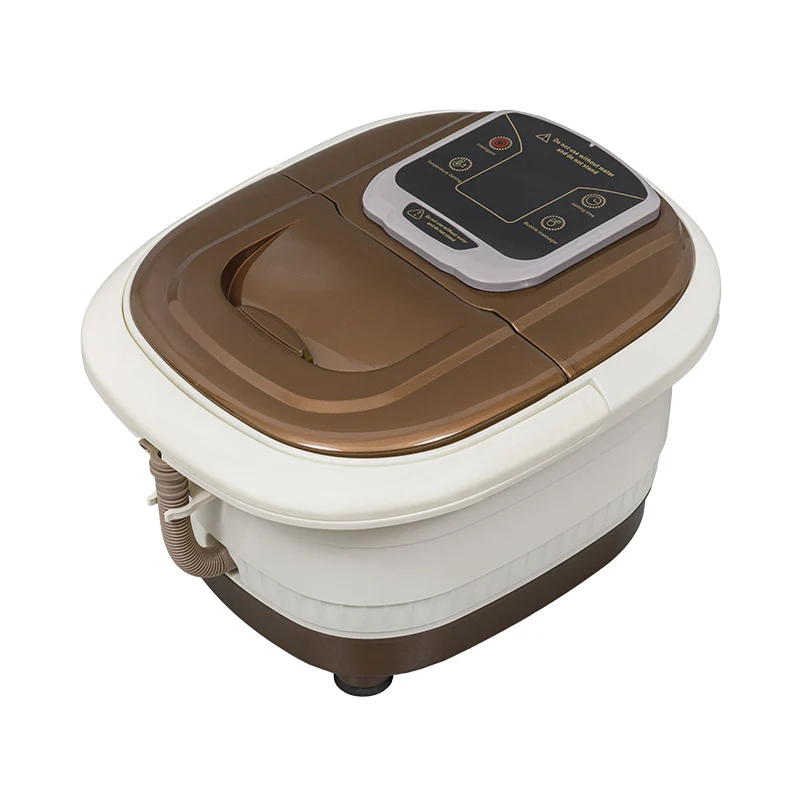 Senxiao Mains Soaker Foot Spa Massager with Heat Function Relaxing Water Days Reflexology Rollers for Foot Massage