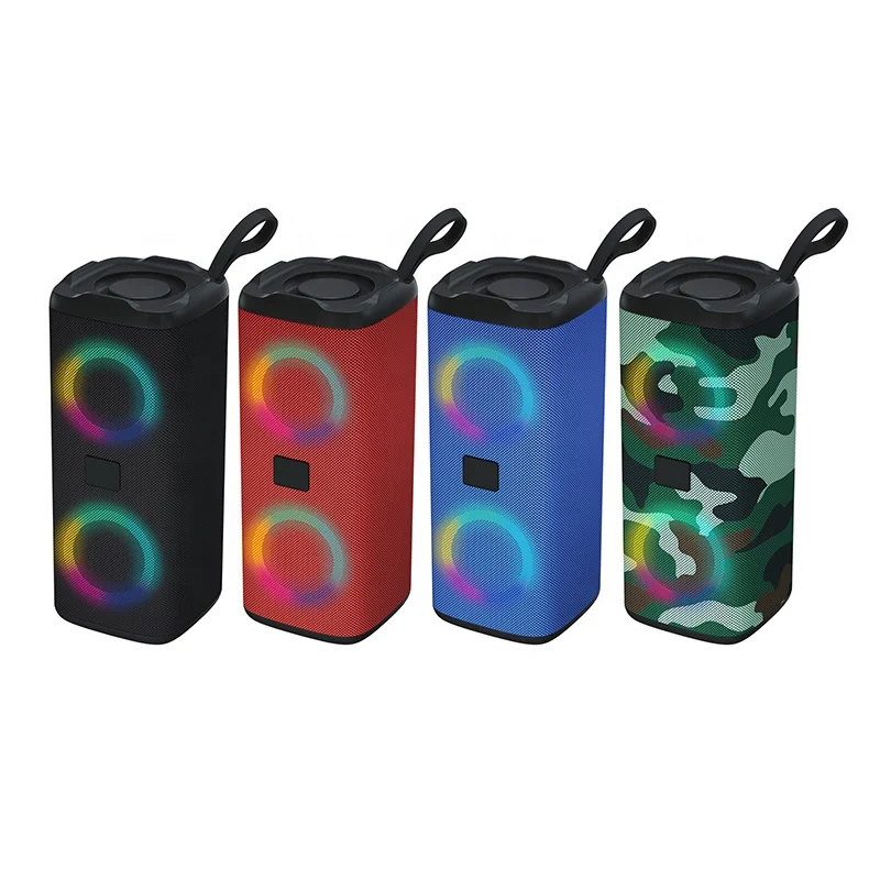 Портативная колонка с поддержкой Bluetooth, Hi-Fi стерео, бас, TF-карта, Беспроводная Bluetooth Колонка со светодиодной подсветкой Rgb