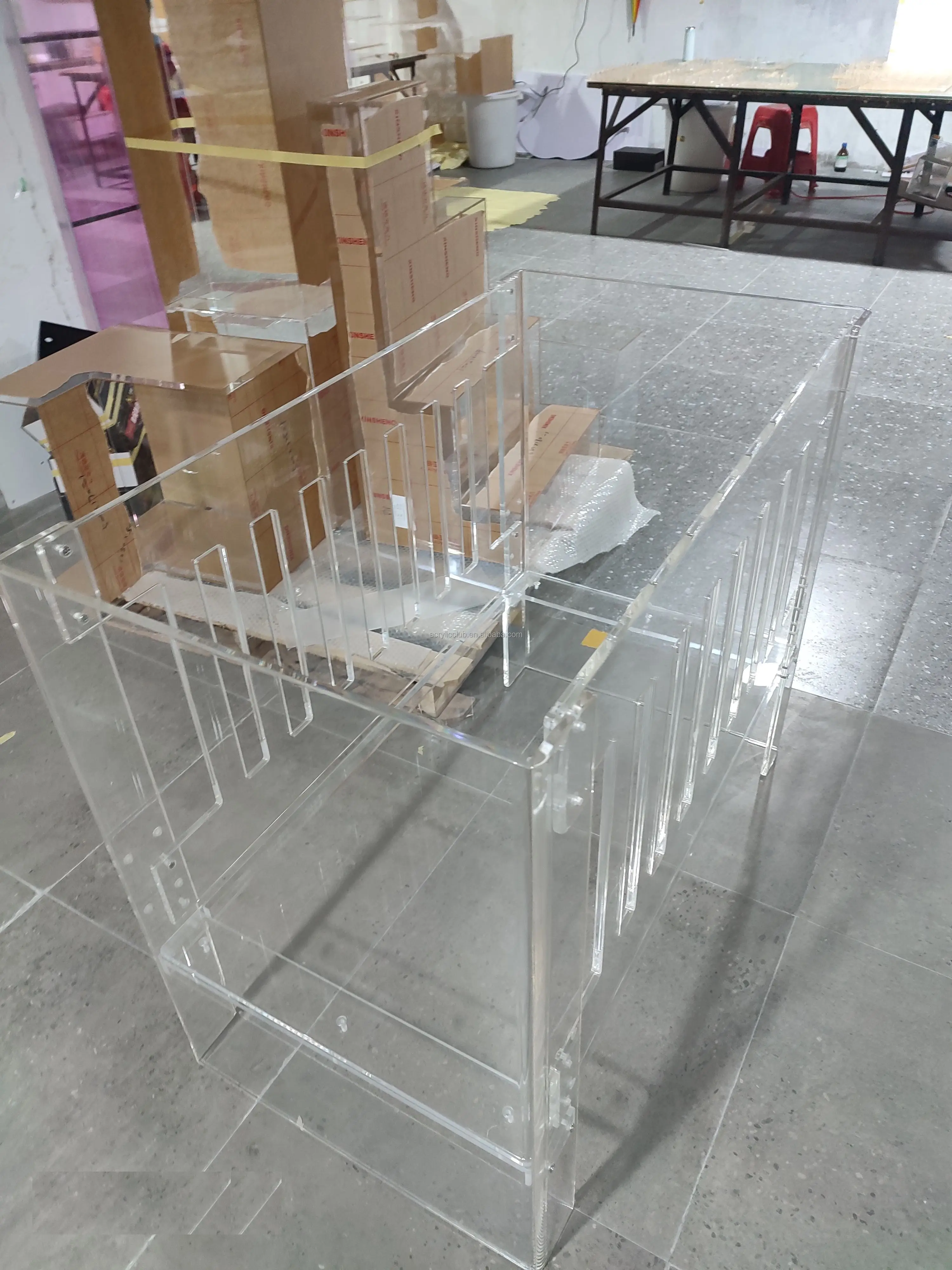 Acrylic Baby Crib Factory Custom Clear Acrylic Baby Bed Crib Cot Lucite